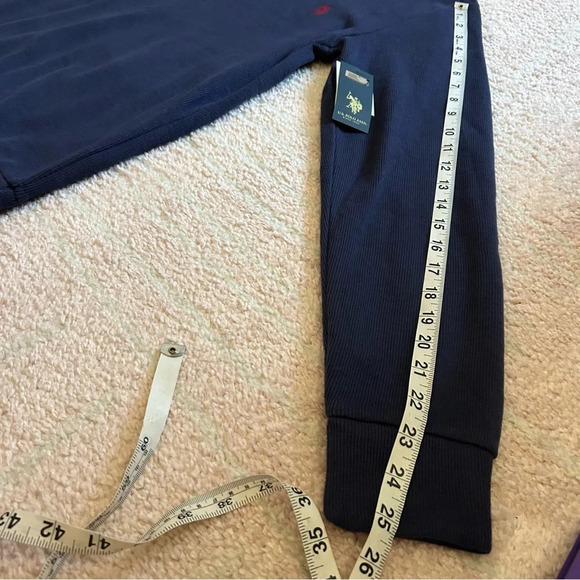 NWT U.S. Polo Assn. Pullover Sweatshirt Ribbed Small Pony Size Medium 1/4 zip - Picture 10 of 10